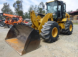 2016 Caterpillar 930M Wheel Loader with 108-inch bucket, hydraulic quick coupler, and Firestone 28L-26 tires, for sale at auction in Fontana, California